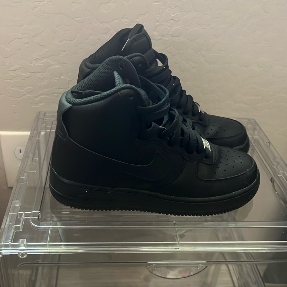 Nike All-Black High-Top Sneakers